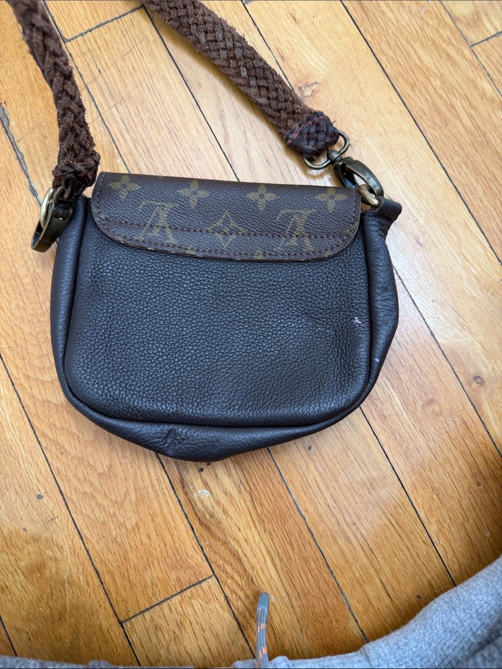 Monogram Crossbody Saddle Bag in Brown - Picture 4 of 4